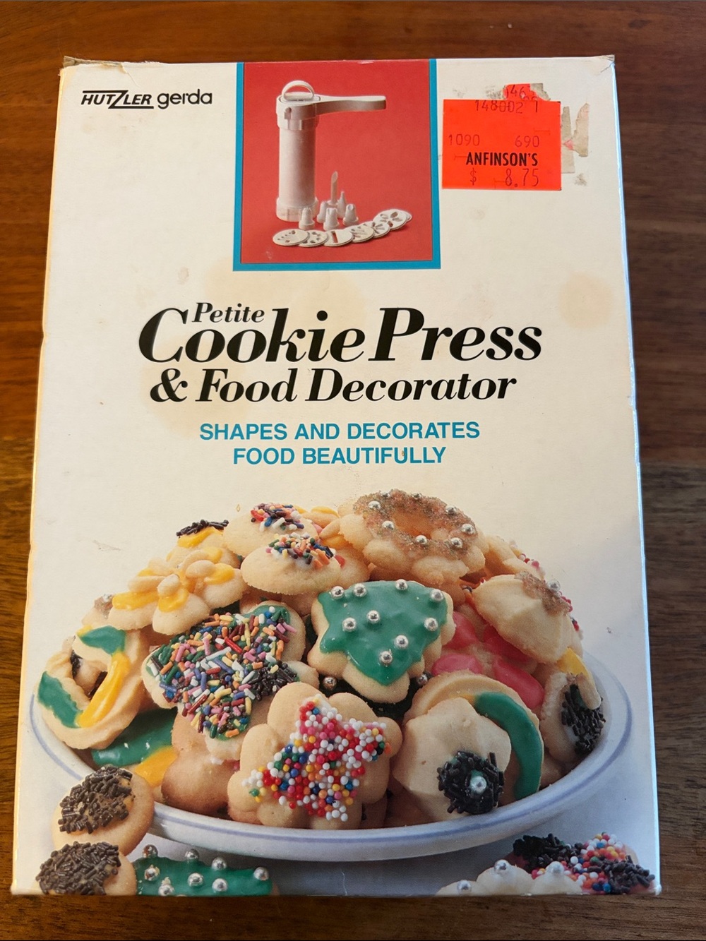 HUTZLER Petite Cookie Press and Food Decorator vintage